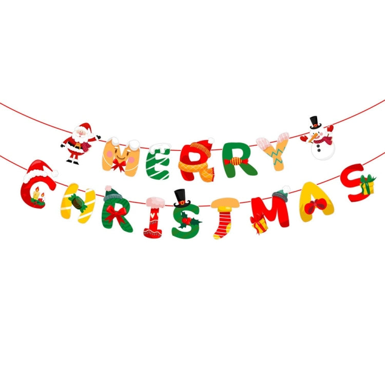 Christmas Alphabet Pull Flag Holiday Party Venue Decoration, Model: HL024 - Ornaments by PMC TechLife | Online Shopping South Africa | PMC TechLife