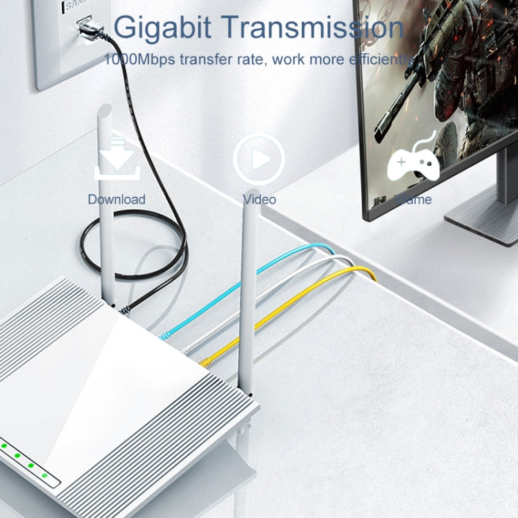 SAMZHE Cat6A Ethernet Cable UTP Network Patch Cable 15m(White) - free shipping - PMC Jewellery - Order now!