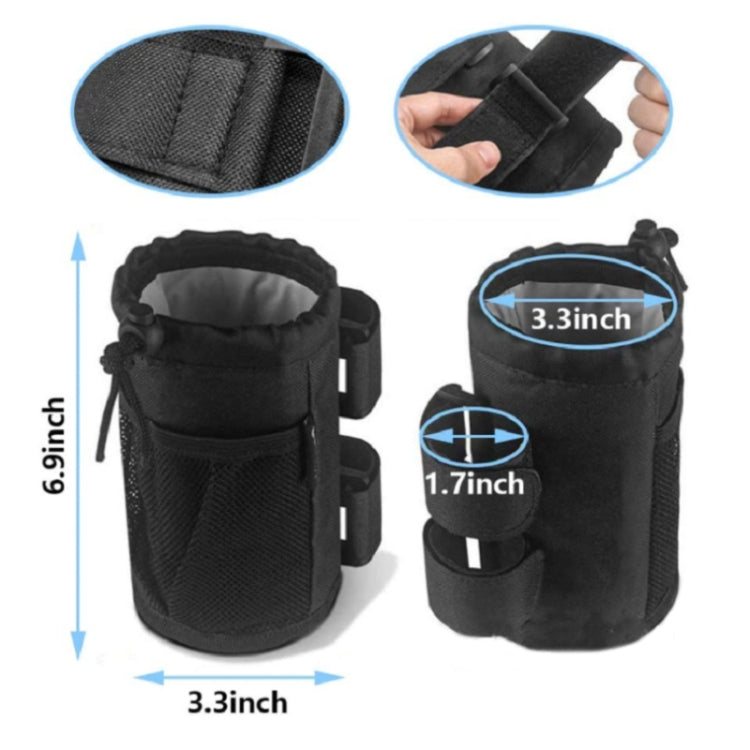 Bicycle Water Cup Holder Stroller Hanging Bottle Bag(Grey) - Bicycle Bags by PMC TechLife | Online Shopping South Africa | PMC TechLife | Buy Now Pay Later Mobicred
