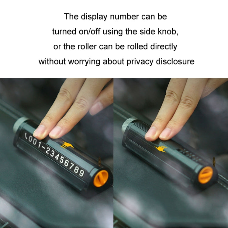 Multifunctional Break Window Mini Safety Hammer Parking Number Plate(Grey) - Parking Card by PMC TechLife | Online Shopping South Africa | PMC TechLife | Buy Now Pay Later Mobicred