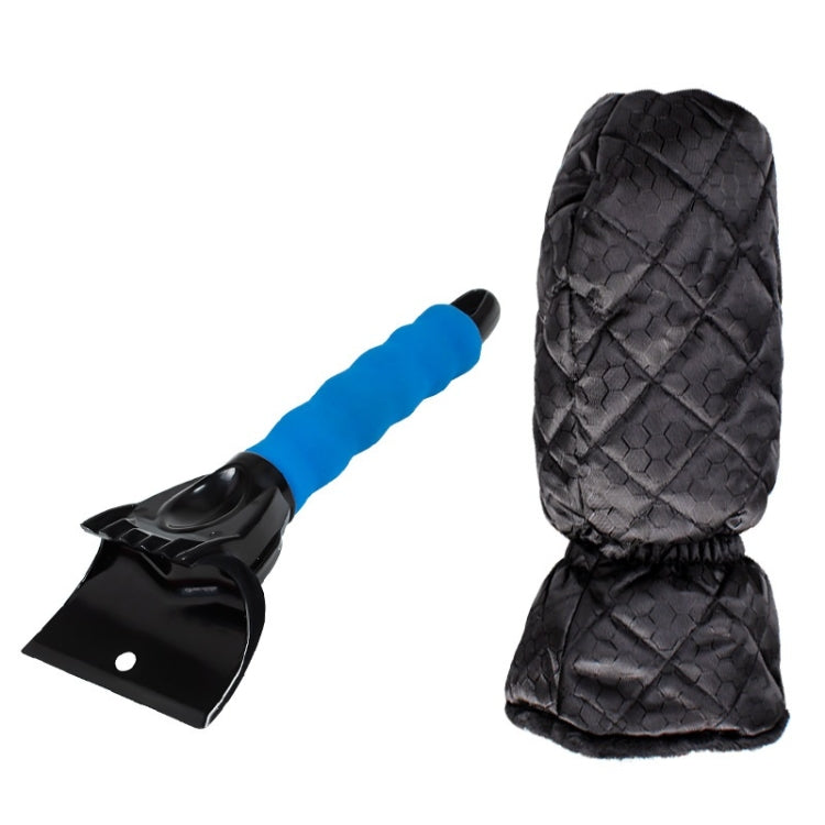 Vehicle Mounted Snow Shovel De-Icer Cleaning Tool, Color: Blue+Gloves - Ice Scraper by PMC TechLife | Online Shopping South Africa | PMC TechLife | Buy Now Pay Later Mobicred
