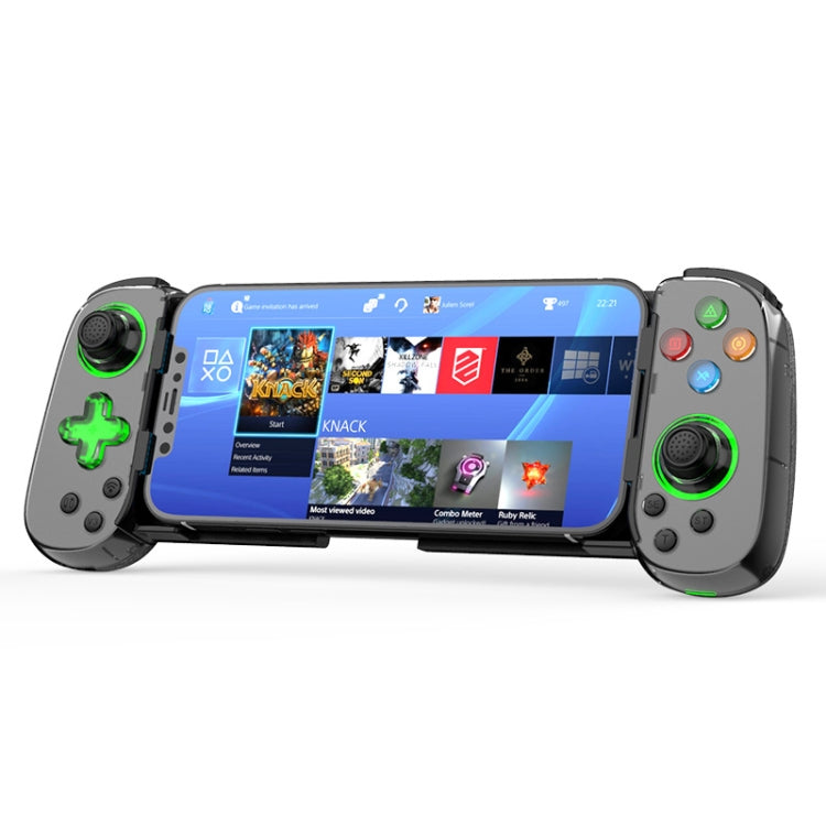 D7 BT5.0 Retractable Gamepad With Light For PC / Android / IPhone /Win7 10 11/Mac OS/Switch(White) - Gamepads by PMC TechLife | Online Shopping South Africa | PMC TechLife