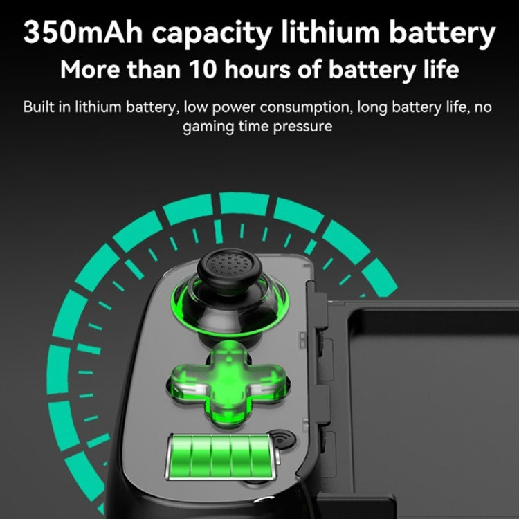 D7 BT5.0 Retractable Gamepad With Light For PC / Android / IPhone /Win7 10 11/Mac OS/Switch(White) - Gamepads by PMC TechLife | Online Shopping South Africa | PMC TechLife