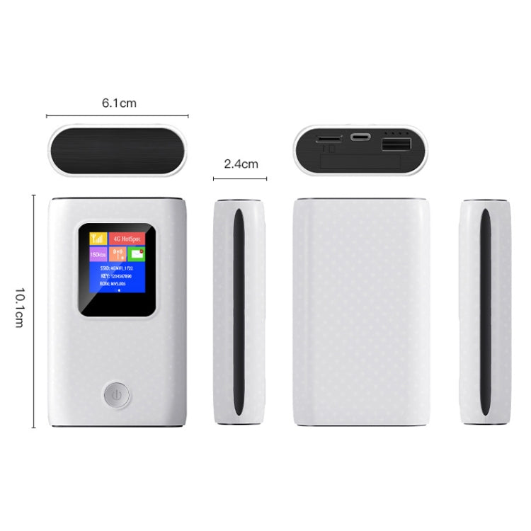 MF905C Asia 4G LTE WIFI Router Portable 6000mAh Charging Treasure Wireless Hotspot 150Mbps Pocket Mobile Modem - Wireless Routers by PMC Jewellery | Online Shopping South Africa | PMC Jewellery | Buy Now Pay Later Mobicred