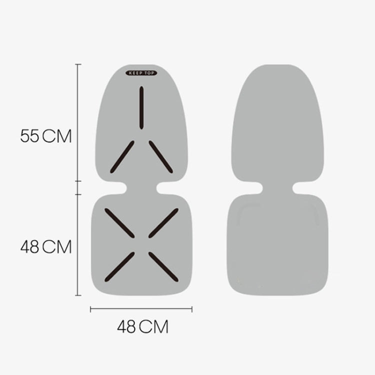KEEP TOP Car Child Safety Seat Anti-Slip Thickened Anti-Wear Protective Pad(Black) - Seat Accessories by KEEP TOP | Online Shopping South Africa | PMC TechLife | Buy Now Pay Later Mobicred