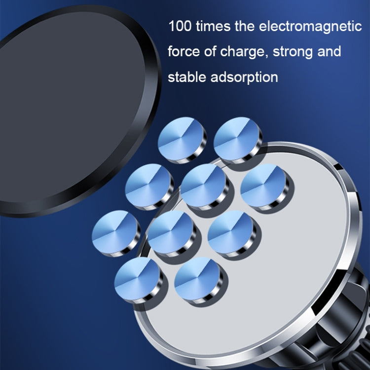 Aluminum Alloy Rotatable Magnetic Car Air Outlet Mobile Phone Holder(Black) - Car Holders by PMC TechLife | Online Shopping South Africa | PMC TechLife | Buy Now Pay Later Mobicred