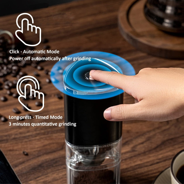 Coffee Electric Grinder Magnetic Snap-on Stainless Steel Blades Kitchen Gadgets(Black) - Coffee Tools by PMC TechLife | Online Shopping South Africa | PMC TechLife | Buy Now Pay Later Mobicred