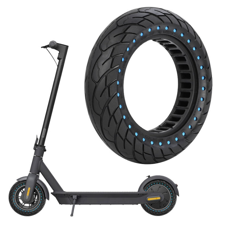 For Ninebot MAX G30 Electric Scooter 10x2.5 Inflatable Honeycomb Solid Run-flat Tire(44mm Slot Blue) - Accessories & Parts by PMc TechLife | Online Shopping South Africa | PMc TechLife | Buy Now Pay Later Mobicred