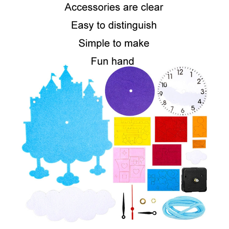 Cartoon Clock Children DIY Handmade Teaching Aids Christmas Decoration(Random Cartoon Style) - Christmas Ornaments by PMc TechLife | Online Shopping South Africa | PMc TechLife | Buy Now Pay Later Mobicred