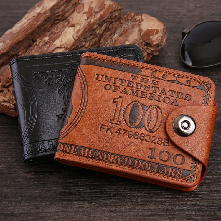 Retro Dollar Pattern Magnetic Buckle Multi-card Slot Wallet(Coffee) - Wallets by PMC TechLife | Online Shopping South Africa | PMC TechLife