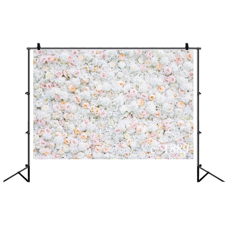 2.1 X 1.5m Festive Photography Backdrop 3D Wedding Flower Wall Hanging Cloth, Style: C-1889 - free shipping - PMC TechLife - Order now!