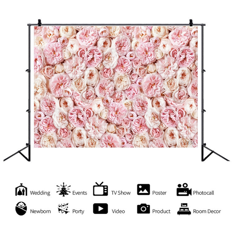 2.1 X 1.5m Festive Photography Backdrop 3D Wedding Flower Wall Hanging Cloth, Style: C-1888 - Valentines Day by PMC TechLife | Online Shopping South Africa | PMC TechLife | Buy Now Pay Later Mobicred
