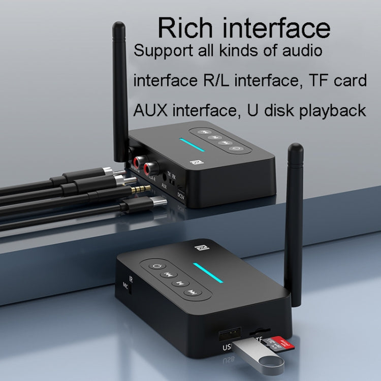 Bluetooth Audio Adapter  NFC Bluetooth Receiver Transmitter 2 In 1 With Remote Control - Audio Receiver Transmitter by PMC TechLife | Online Shopping South Africa | PMC TechLife
