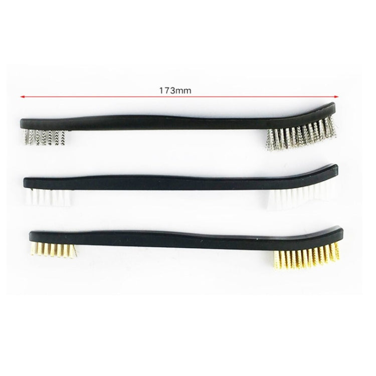 Double-end Steel Wire Pipe Brush Scratch Brush for Detailing Cleaning Welding Slag and Rust - Sponges, Cloths & Brushes by PMC TechLife | Online Shopping South Africa | PMC TechLife | Buy Now Pay Later Mobicred