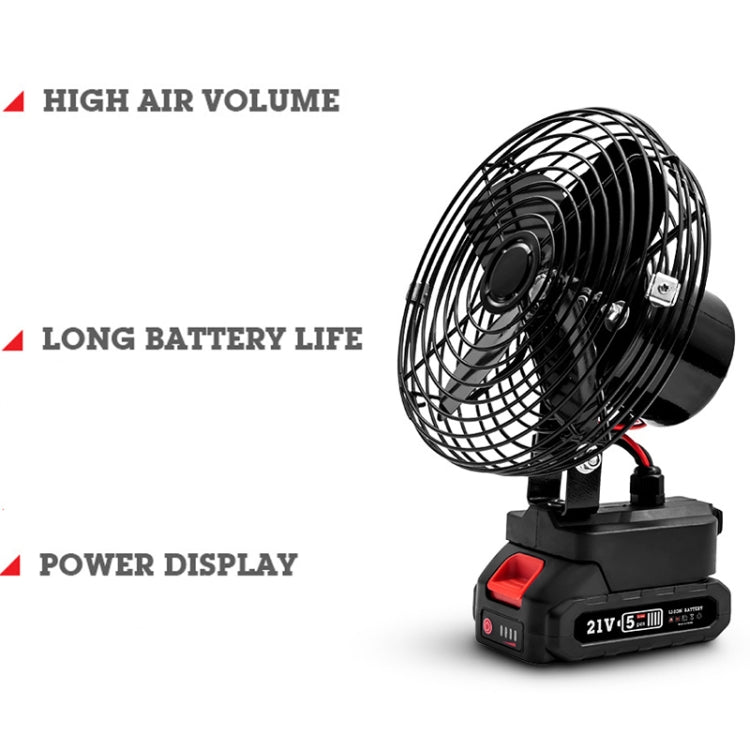 HILDA Portable Powerful Fan Outdoor Hair Dryer, With EU Plug Adaptor, Style: 6 inch With 2 Battery (1500mAh) - free shipping - PMC TechLife - Order now!