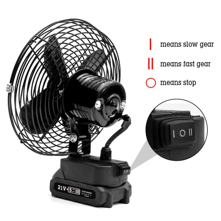 HILDA Portable Powerful Fan Outdoor Hair Dryer, With EU Plug Adaptor, Style: 6 inch With 1 Battery (1500mAh) - Electric Fans by HILDA | Online Shopping South Africa | PMC TechLife | Buy Now Pay Later Mobicred