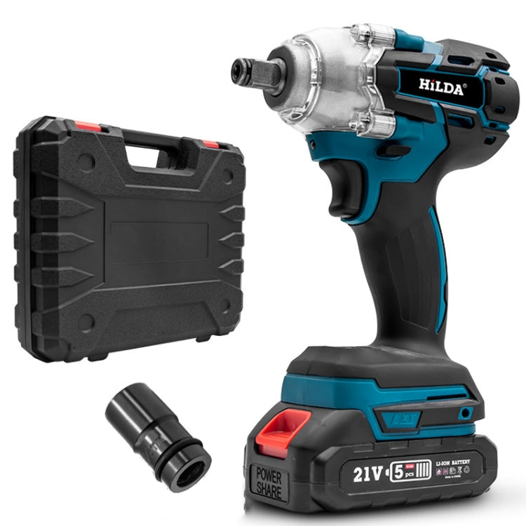 HILDA Motorized Wrenches Lithium Repair Parts With 22mm Socket, US Plug, Model: Blue With 1 Battery+1 Charger(1500mAh) - free shipping - PMC TechLife - Order now!
