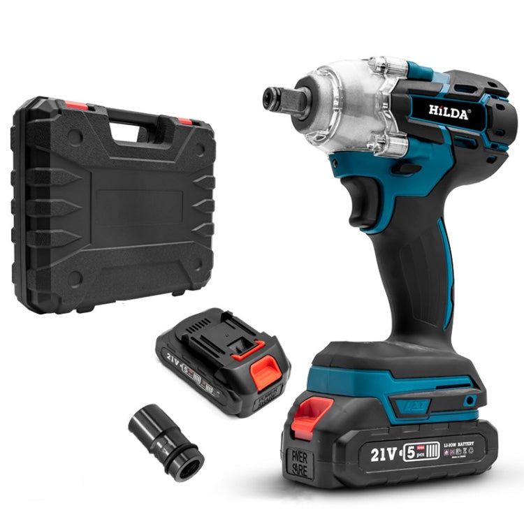 HILDA Motorized Wrenches Lithium Repair Parts With 22mm Socket, US Plug, Model: Blue With 2 Battery+1 Charger(1500mAh) - free shipping - PMC TechLife - Order now!