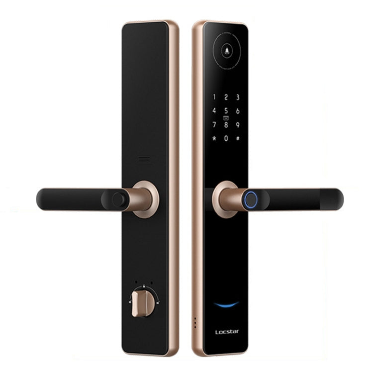 A60 Smart Fingerprint Password Door Lock With Doorbell, Spec: Tuya APP Version Gold - Door Lock by PMc TechLife | Online Shopping South Africa | PMc TechLife | Buy Now Pay Later Mobicred
