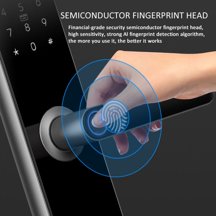 A60 Smart Fingerprint Password Door Lock With Doorbell, Spec: Basic Version Gold - Door Lock by PMc TechLife | Online Shopping South Africa | PMc TechLife | Buy Now Pay Later Mobicred