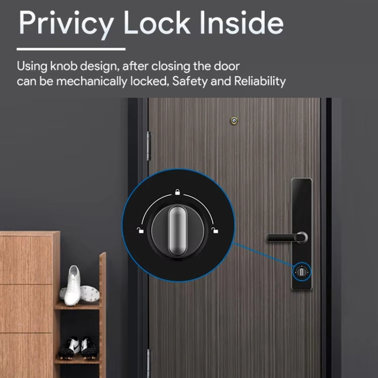 A60 Smart Fingerprint Password Door Lock With Doorbell, Spec: Tuya APP Version Gold - Door Lock by PMc TechLife | Online Shopping South Africa | PMc TechLife | Buy Now Pay Later Mobicred