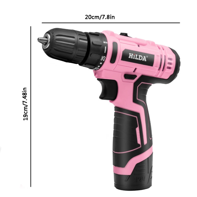 HILDA 12V Cordless Impact Drill Electrical Screwdriver, Plug: US Plug - free shipping - PMC TechLife - Order now!