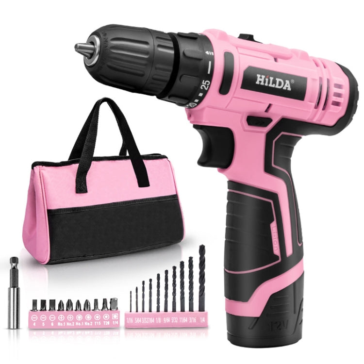 HILDA 12V Cordless Impact Drill Electrical Screwdriver, Plug: UK Plug - Drill & Drill Bits by HILDA | Online Shopping South Africa | PMC TechLife | Buy Now Pay Later Mobicred