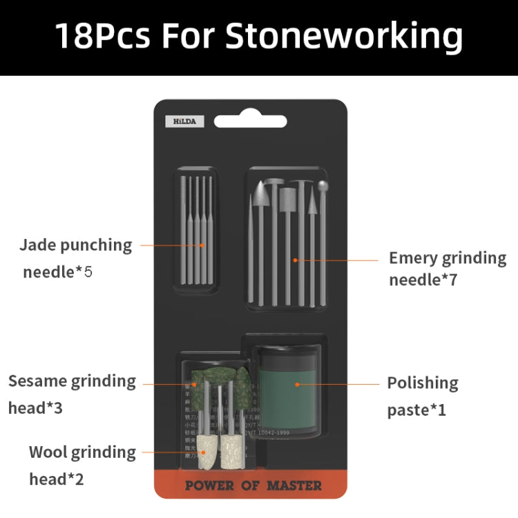 HILDA 18pcs /Set Stoneworking Angle Mill Accessories Grinding Accessories Set - free shipping - PMC TechLife - Order now!