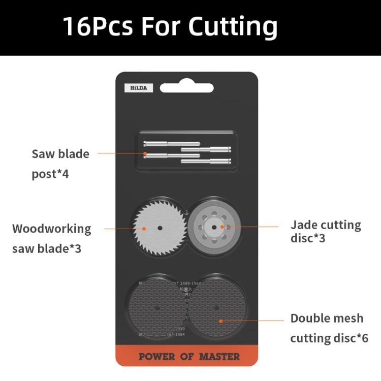 HILDA 16pcs /Set Cutting Angle Mill Accessories Grinding Accessories Set - Abrasive Tools & Accessories by HILDA | Online Shopping South Africa | PMC TechLife | Buy Now Pay Later Mobicred