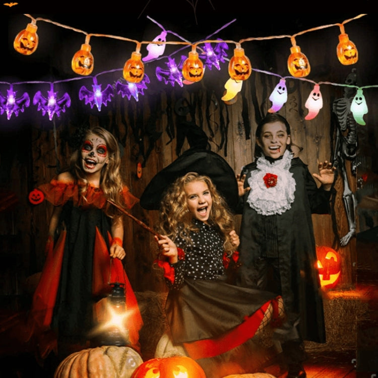 Colorful 3m 20LEDs Halloween LED Cartoon Atmosphere Decorative Light String(Purple Spider) - Decoration Lamps by PMC TechLife | Online Shopping South Africa | PMC TechLife