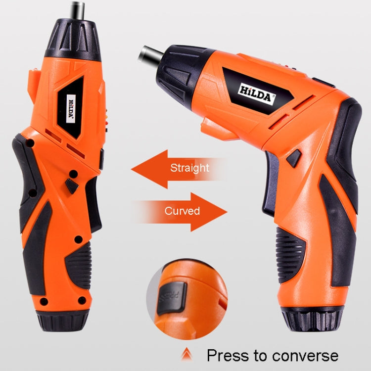 HILDA Multi-Function Li-Ion Screwdriver Mini Screwdriver Set(Orange) - Screws by HILDA | Online Shopping South Africa | PMc TechLife | Buy Now Pay Later Mobicred