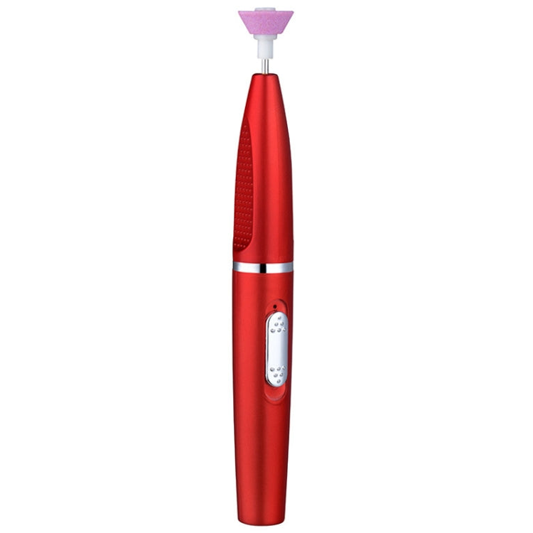 Electrical Nail Polisher Multifunctional Nail Polish Remover Pen Nail Sharpener(Red) - Grinding Tools & Accessories by PMC TechLife | Online Shopping South Africa | PMC TechLife | Buy Now Pay Later Mobicred