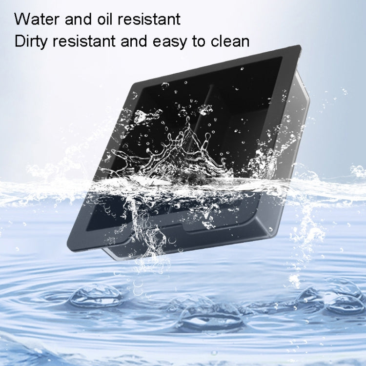 For Tesla Model 3 / Y Silicone Double Layer Storage Small Ice Box, Style: Rear Center No Separation (Black) - Stowing Tidying by PMC TechLife | Online Shopping South Africa | PMC TechLife | Buy Now Pay Later Mobicred