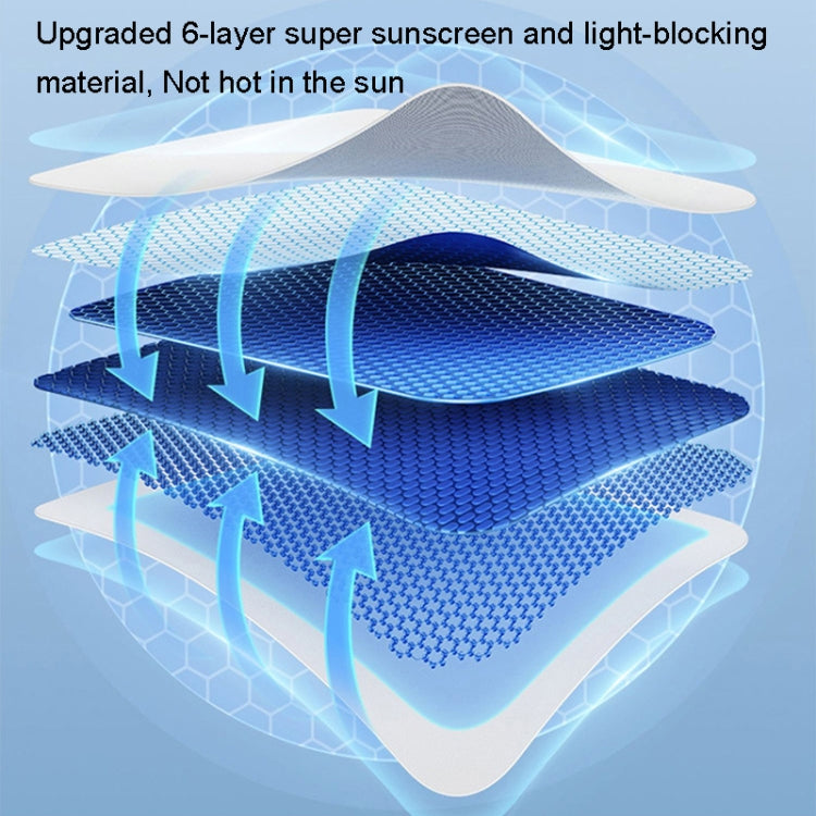 5pcs /Set For Tesla Model Y Ice Crystal Sunshade Car Roof Front And Rear Sunroof Shade(Black) - Window Foils & Solar Protection by PMC TechLife | Online Shopping South Africa | PMC TechLife | Buy Now Pay Later Mobicred