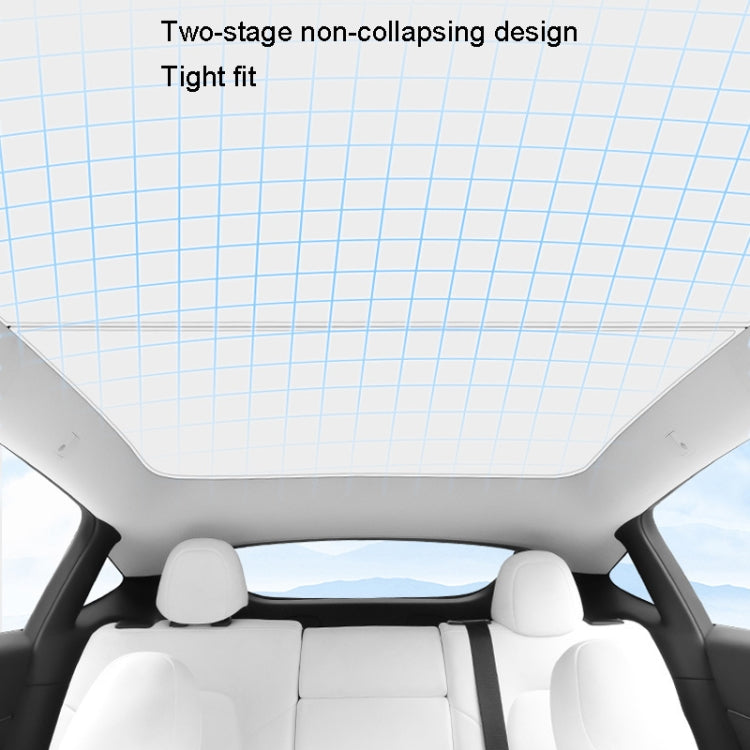 5pcs /Set For Tesla Model Y Ice Crystal Sunshade Car Roof Front And Rear Sunroof Shade(Beige) - Window Foils & Solar Protection by PMC TechLife | Online Shopping South Africa | PMC TechLife | Buy Now Pay Later Mobicred