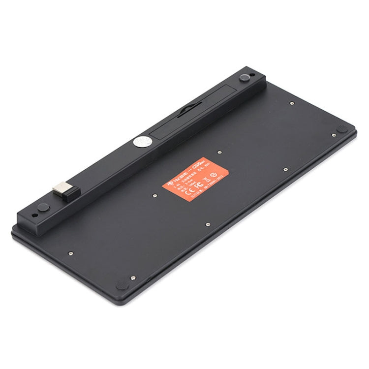 Cangjie Code Keyboard Traditional Chinese Annotated Wireless Keyboard 2.4G Wireless Connection Keyboard(Black) - Wireless Keyboard by PMC TechLife | Online Shopping South Africa | PMC TechLife