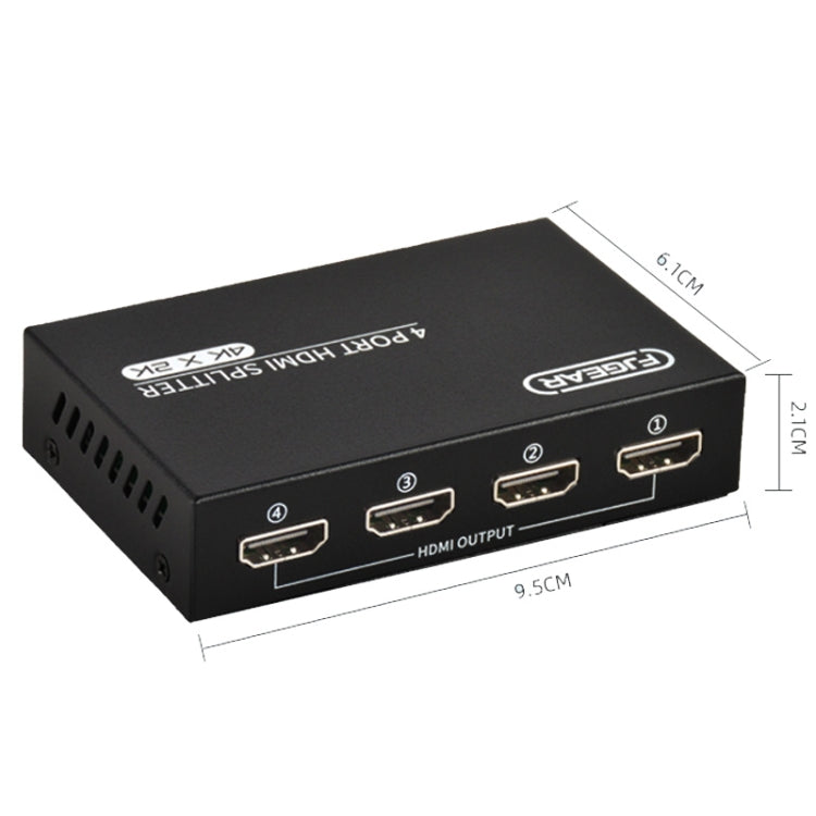 FJGEAR FJ-SM4K104 HD Audio/Video Splitter HDMI 1 In 4 Splitter(EU Plug) - free shipping - PMC Jewellery - Order now!