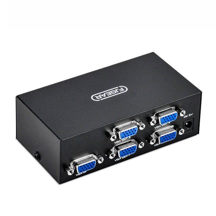 FJGEAR FJ-2004 VGA Splitter 1 In 4 Out Computer Vedio Output Splitter, EU Plug - free shipping - PMC TechLife - Order now!