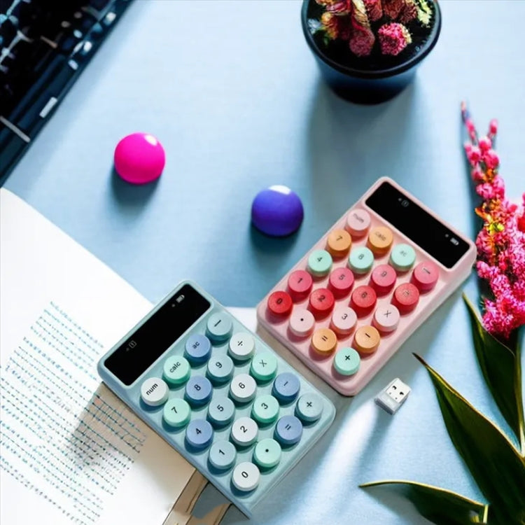 Q3 2.4G Mini Wireless Office Digital Keyboard Cash Register Financial Accounting Password Keypad(Pink) - Mini Keyboard by PMC Jewellery | Online Shopping South Africa | PMC Jewellery | Buy Now Pay Later Mobicred