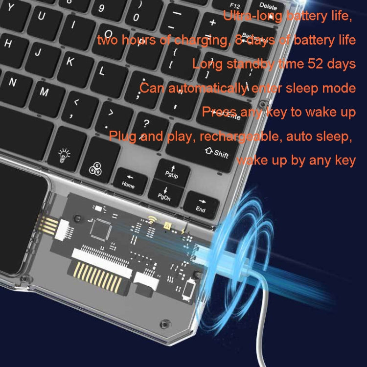 KB-333 RGB Backlit Wireless Bluetooth Keyboard Cell Phone Tablet Laptop Compatible Keypad(Pink) - Universal Keyboard by PMC TechLife | Online Shopping South Africa | PMC TechLife