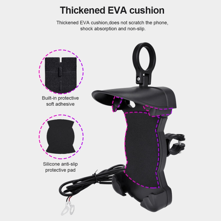Motorcycle Sunshade Rainproof Mobile Phone Holder, Shape: Handlebar Holder No Charge - Holder by PMC TechLife | Online Shopping South Africa | PMC TechLife | Buy Now Pay Later Mobicred