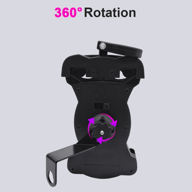 Motorcycle Sunshade Rainproof Mobile Phone Holder, Shape: Charging Mirror Holder 5V-2A - Holder by PMC TechLife | Online Shopping South Africa | PMC TechLife | Buy Now Pay Later Mobicred