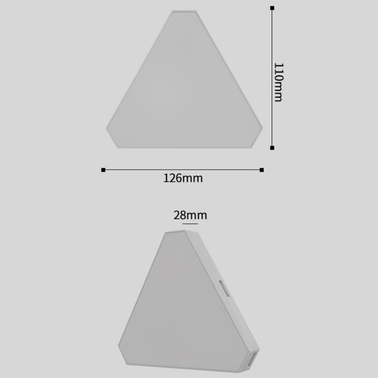 6pcs /Set Triangle Splicing Intelligent Sound Control Quantum Light Atmosphere Lighting With Remote Control, US Plug(WiFi Model) - Novelty Lighting by PMC TechLife | Online Shopping South Africa | PMC TechLife | Buy Now Pay Later Mobicred