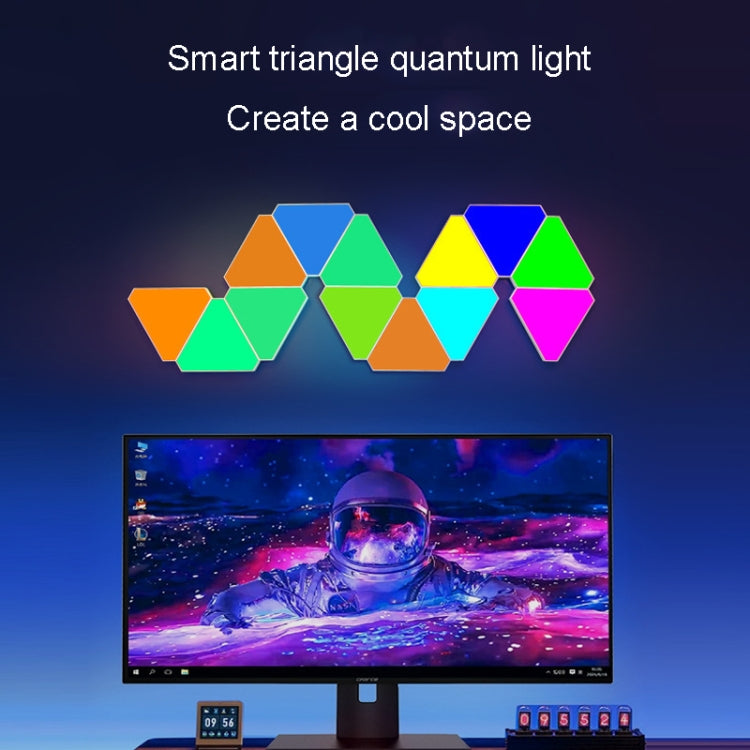 6pcs /Set Triangle Splicing Intelligent Sound Control Quantum Light Atmosphere Lighting With Remote Control, US Plug(WiFi Model) - Novelty Lighting by PMC TechLife | Online Shopping South Africa | PMC TechLife | Buy Now Pay Later Mobicred
