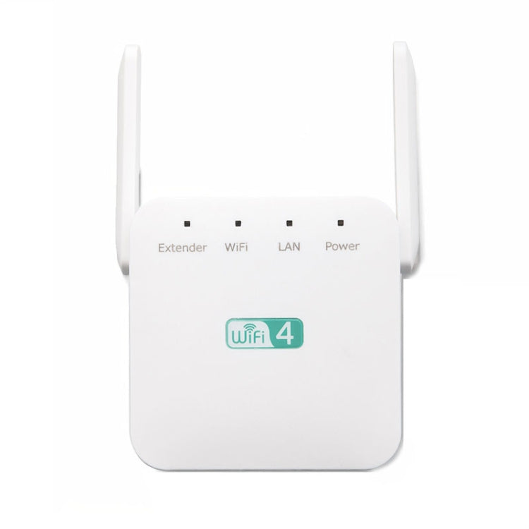 2.4G 300M Wi-Fi Amplifier Long Range WiFi Repeater Wireless Signal Booster US Plug White - Broadband Amplifiers by PMC Jewellery | Online Shopping South Africa | PMC Jewellery | Buy Now Pay Later Mobicred