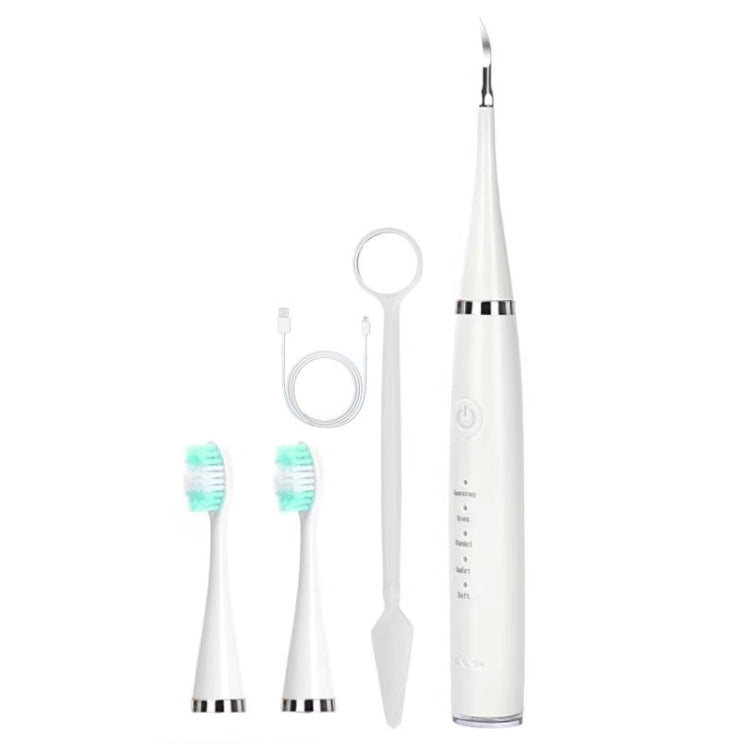 6 In 1 Electric Dental Scaler Calculus Removal Teeth Cleaning Set, Color: White Basic - Oral Irrigators by PMC TechLife | Online Shopping South Africa | PMC TechLife | Buy Now Pay Later Mobicred
