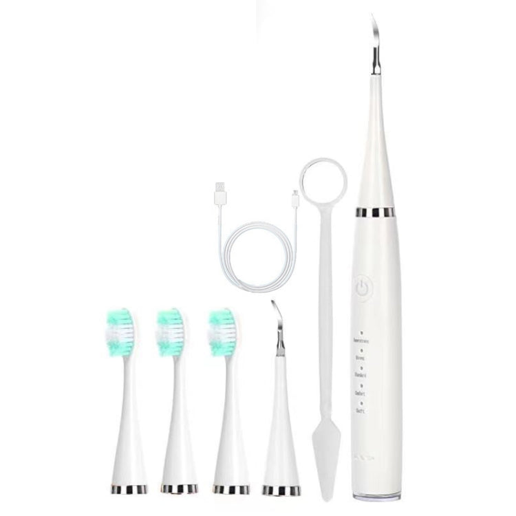 6 In 1 Electric Dental Scaler Calculus Removal Teeth Cleaning Set, Color: White Exclusive - Oral Irrigators by PMC TechLife | Online Shopping South Africa | PMC TechLife | Buy Now Pay Later Mobicred