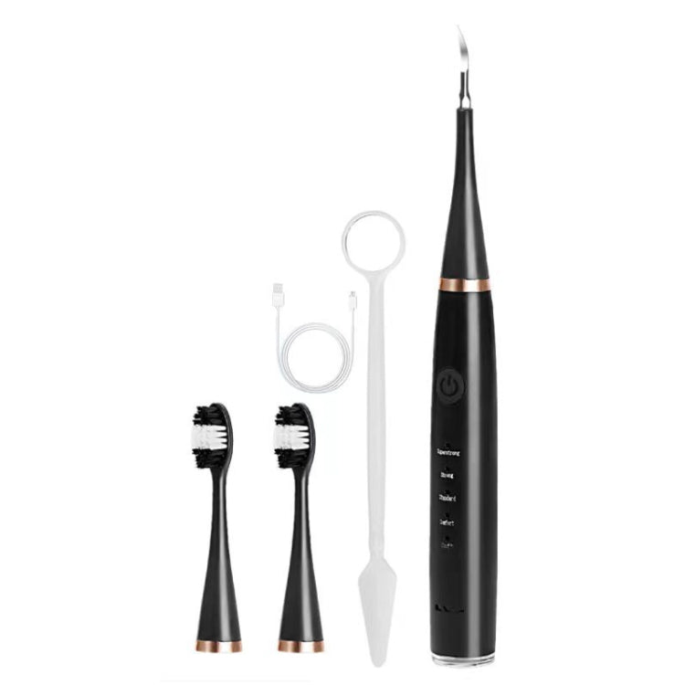 6 In 1 Electric Dental Scaler Calculus Removal Teeth Cleaning Set, Color: Black Basic - Oral Irrigators by PMC TechLife | Online Shopping South Africa | PMC TechLife | Buy Now Pay Later Mobicred