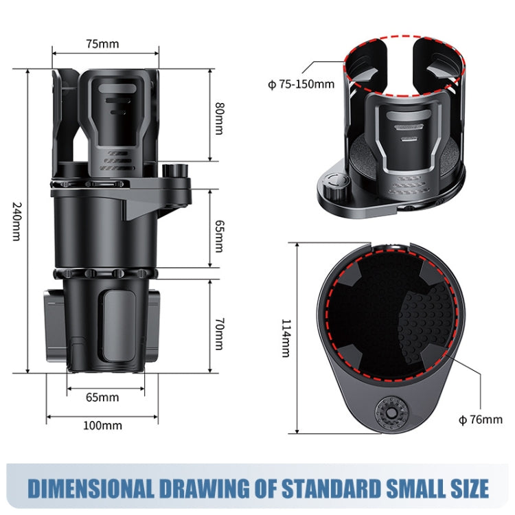 Multifunctional Car Water Cup Holder Drink Holder with Switch Lock, Size: Small - Car Drink Holders by PMC TechLife | Online Shopping South Africa | PMC TechLife | Buy Now Pay Later Mobicred