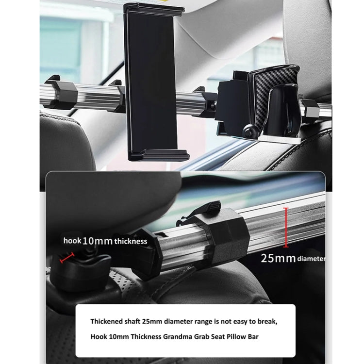 3 in 1 Car Mobile Phone Holder Computer Holder Universal Aluminum Tube With Hook - Car Holders by PMC TechLife | Online Shopping South Africa | PMC TechLife | Buy Now Pay Later Mobicred